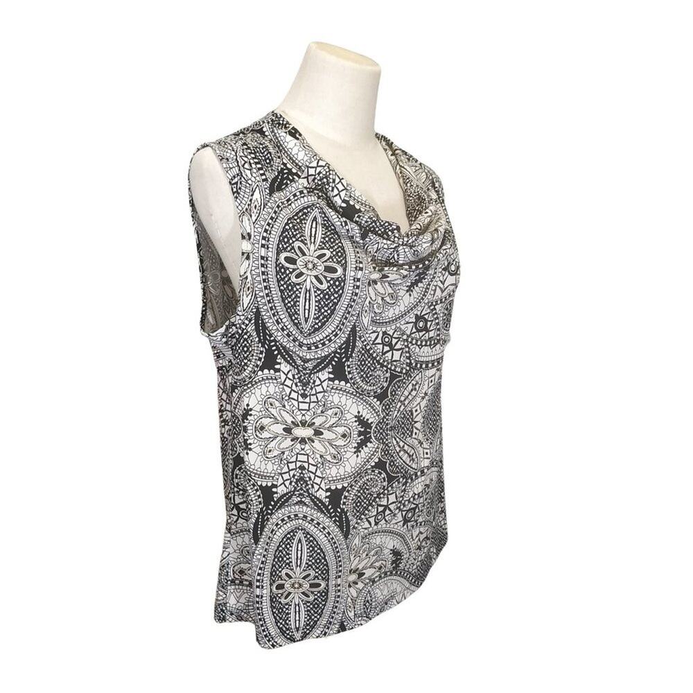 Jones Studio Cowl Neck Sleeveless Top
